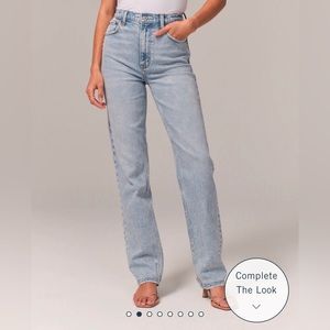 Abercrombie & Fitch Ultra High rise 90s Straight Leg
